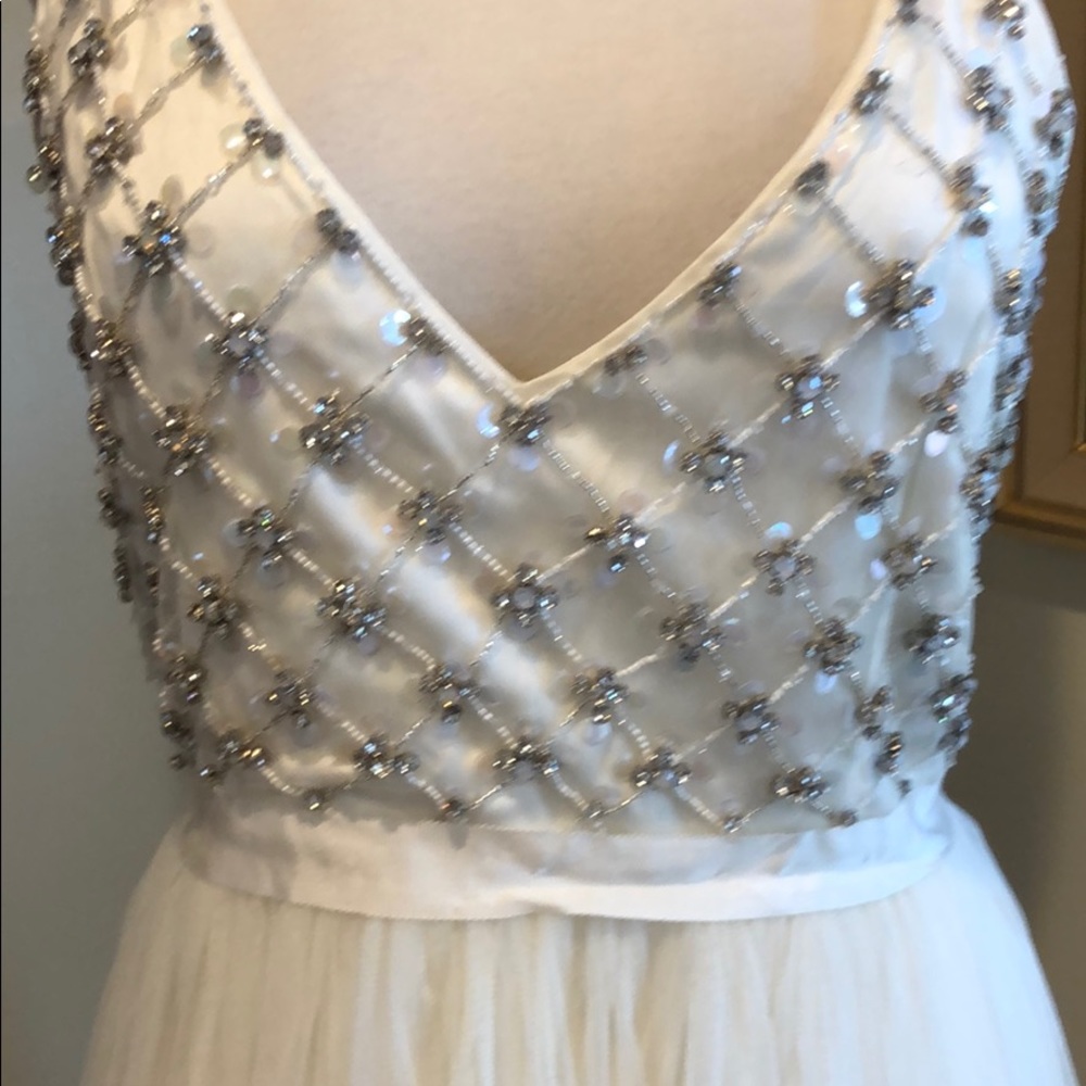 BHLDN Myra Gown by Ranna Gill NWOT White Elopement - Picture 6 of 8